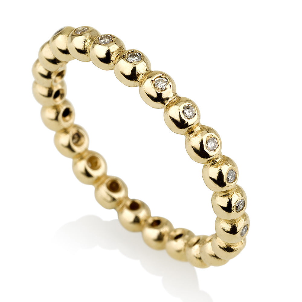 טבעת אבישג | זהב משובצת יהלום