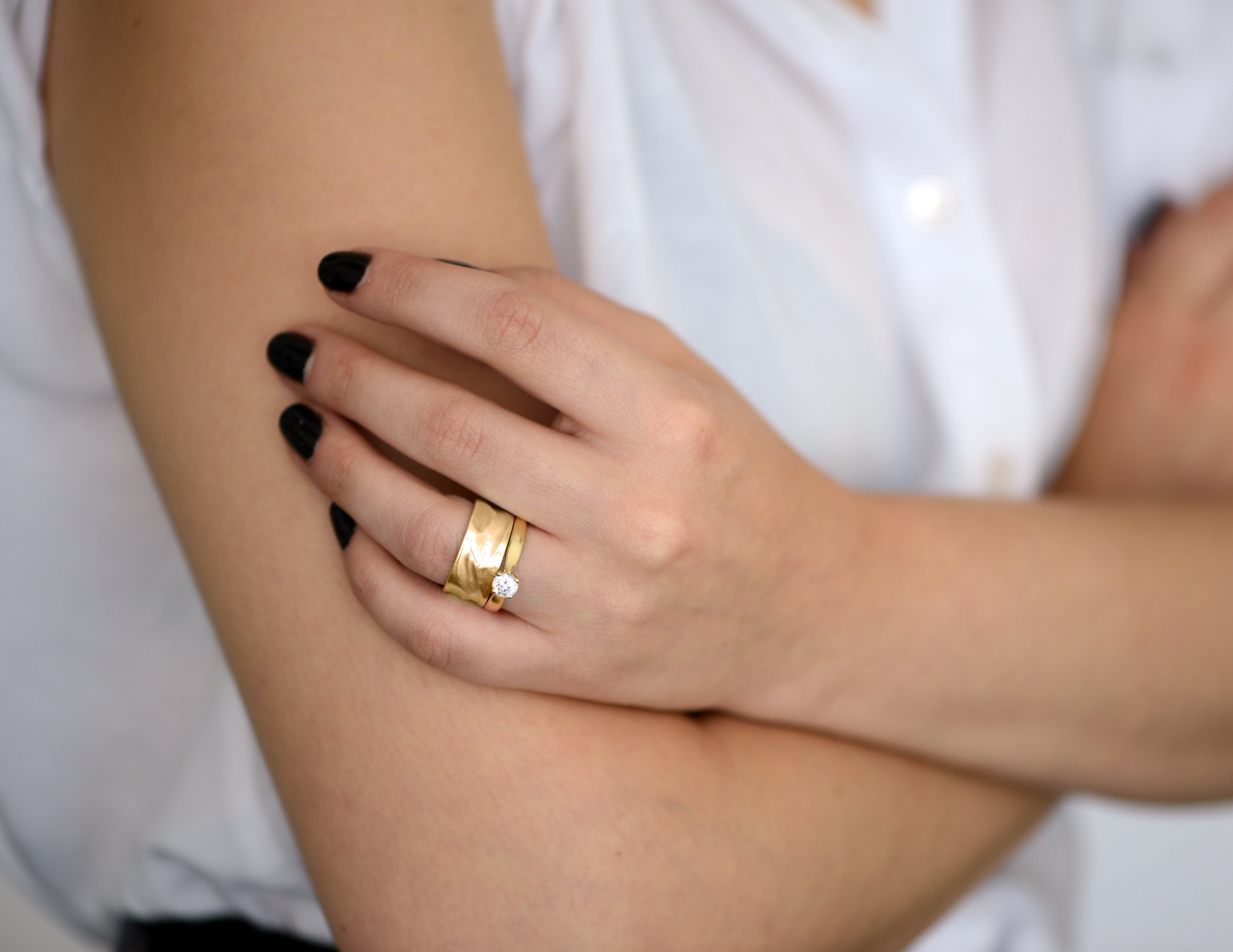 טבעת נישואין ענבל | זהב צהוב 