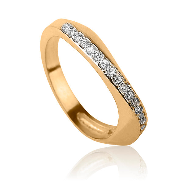 טבעת אינסוף| זהב משובצת יהלום