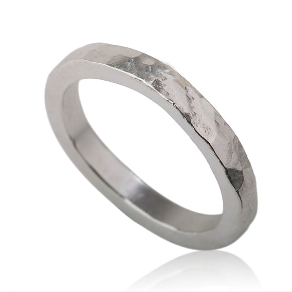 טבעת נישואין יוניסקס | זהב לבן