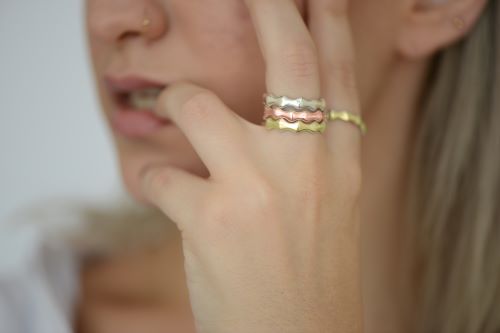 טבעת נישואין קוץ  | כסף 925