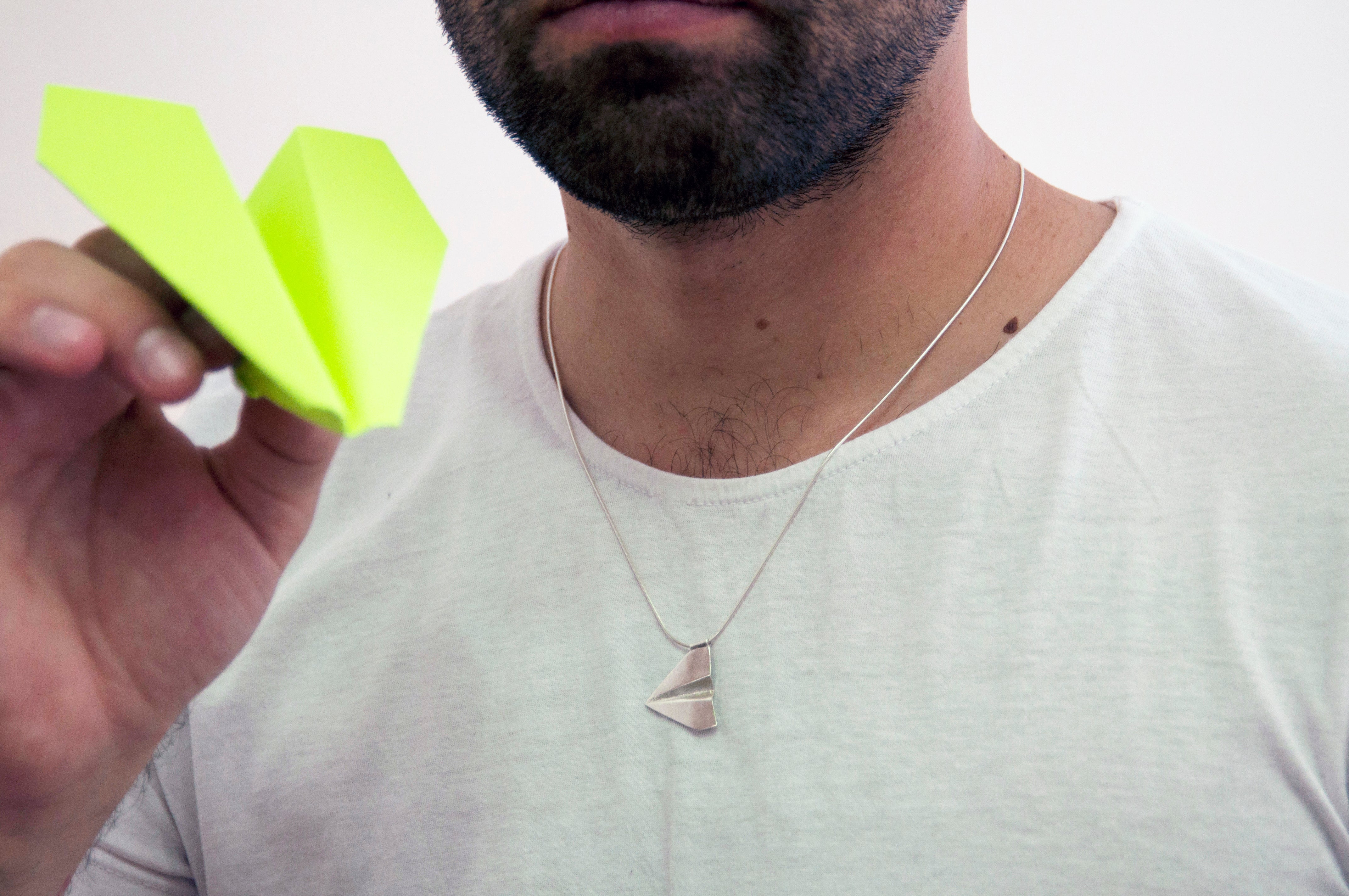 תליון מטוס | זהב אדום 14 קרט