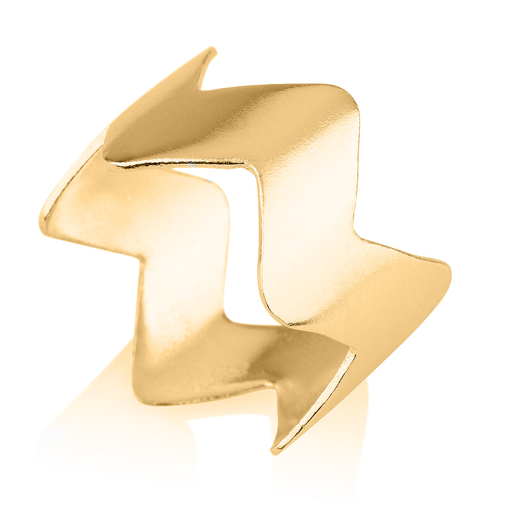 טבעת ברק | זהב צהוב 14 קרט