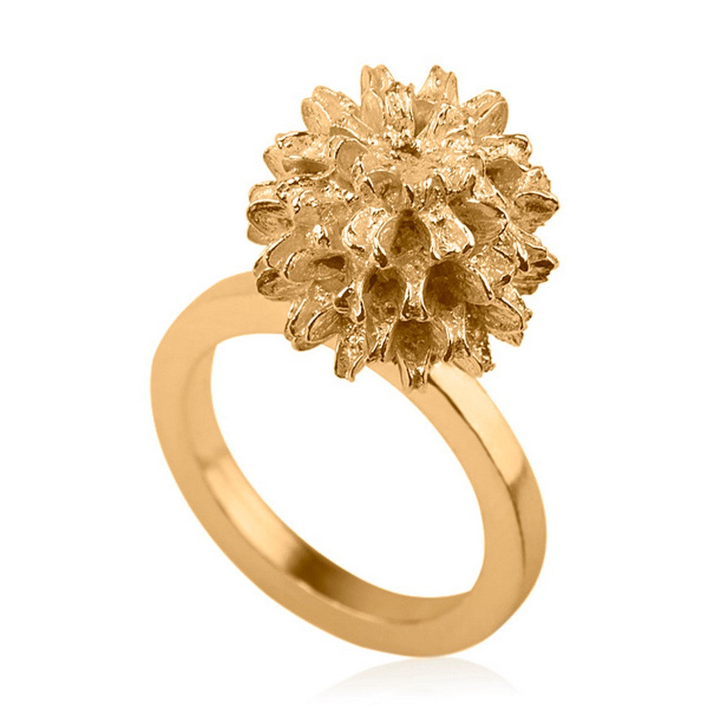 טבעת קזוארינה | זהב צהוב 14 קרט