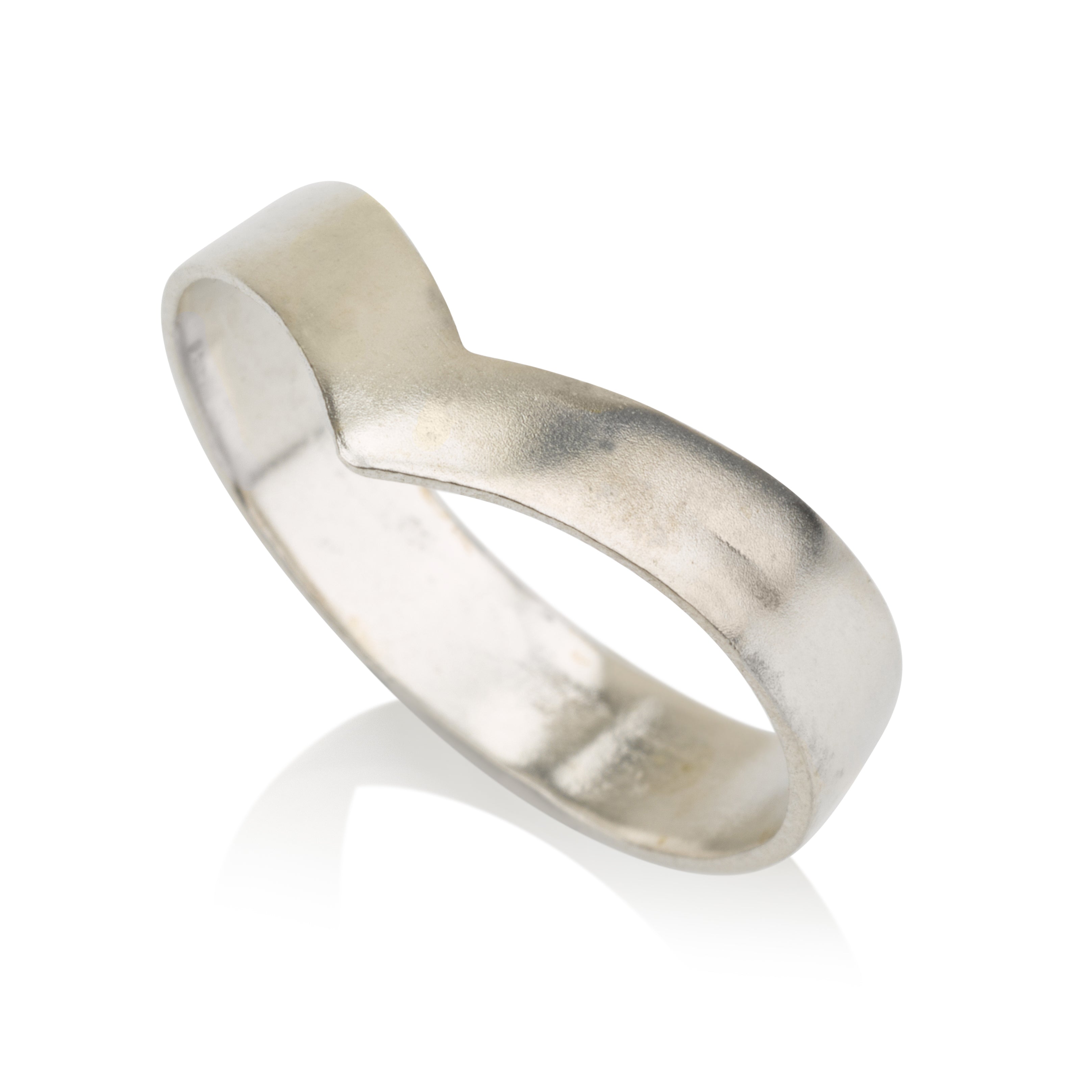 טבעת שחף | זהב לבן